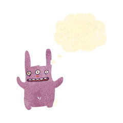 retro cartoon mutant rabbit