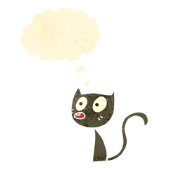 retro cartoon cute little cat