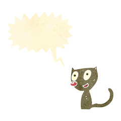 retro cartoon cat