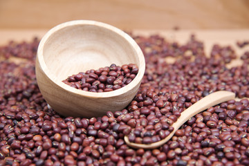 Obraz premium Red Kidney bean is useful cereal, and applied make food a variety