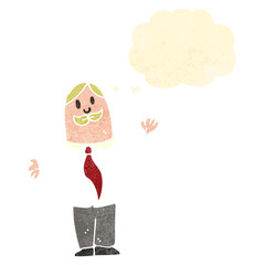retro cartoon office man