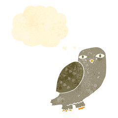 retro cartoon owl