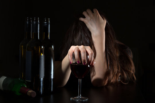 Woman In Alcoholism Issue