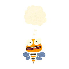 retro cartoon bee