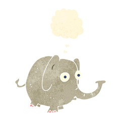 retro cartoon elephant
