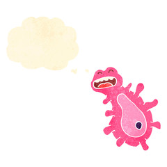 retro cartoon germ