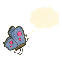 retro cartoon butterfly,