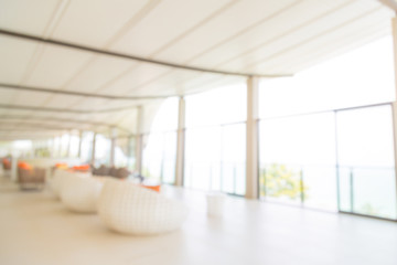 Abstract blur interior hotel lobby background