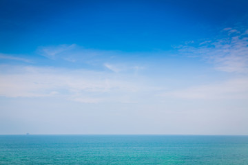 Blue sea and sky