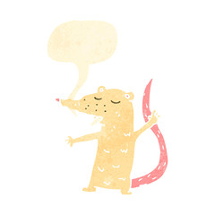 retro cartoon white with speech bubble