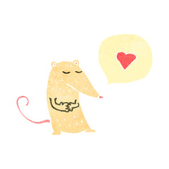 retro cartoon white with speech bubble