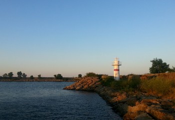 Lighthouse at sunset