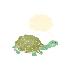 retro cartoon tortoise
