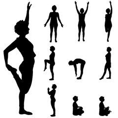 silhouette of woman