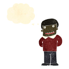 retro cartoon friendly man