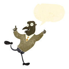 retro cartoon cautious dad