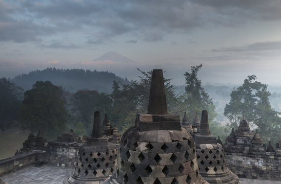 Borobudur Buddhist Temple, Java, Indonesia