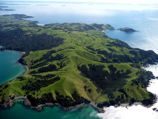 Flug nach Great Barrier Island, Neuseeland