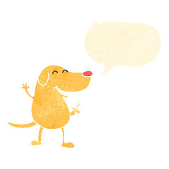 retro cartoon talking dog