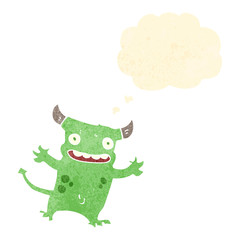 retro cartoon little devil