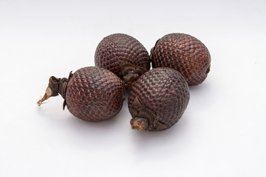 Exotic fruit of America: Aguaje or Moriche palm fruit mauritia 