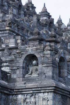 Borobudur Buddhist Temple, Java, Indonesia