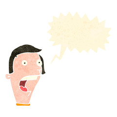 retro cartoon gasping man