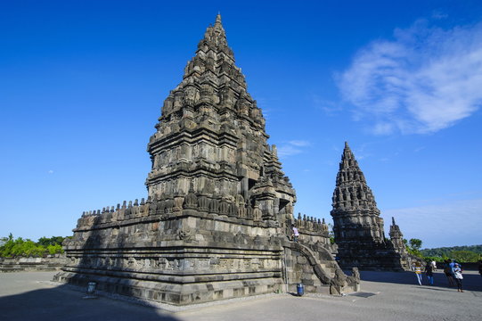 The Prambanan Temple complex, Java, Indonesia