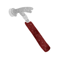 retro cartoon hammer