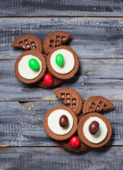 Halloween owl cookies for party