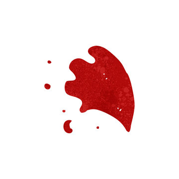 retro cartoon blood splatter