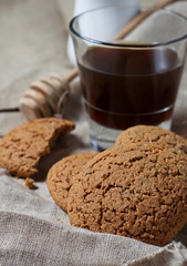 Homemade oatmeal chocolate cookie