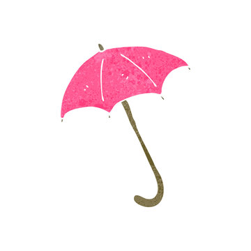 retro cartoon umbrella