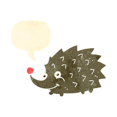 retro cartoon hedgehog