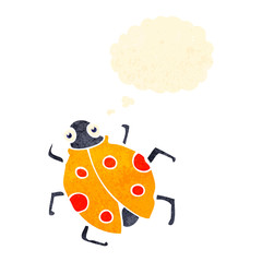 retro cartoon ladybug