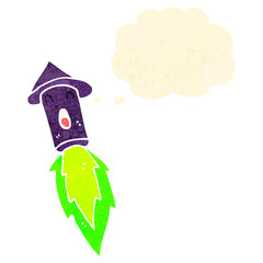 retro cartoon firework