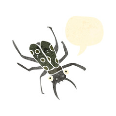 retro cartoon bug