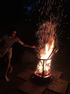 Careful of the sparks