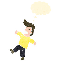 retro cartoon shocked man