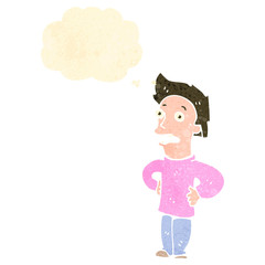 cartoon man with hands on hips