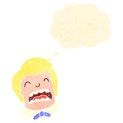 retro cartoon annoying boy