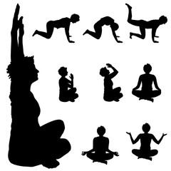 silhouette of woman