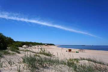 Baltic beach in Palanga, Lithuania.