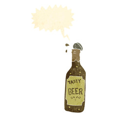 retro cartoon tasty beer