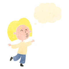 retro cartoon dancing person,