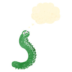 retro cartoon caterpillar