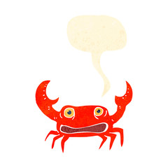 retro cartoon crab