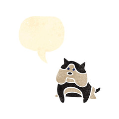 retro cartoon little dog