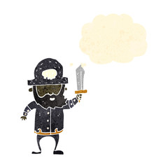 retro cartoon pirate captain