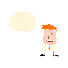 retro cartoon ginger boy